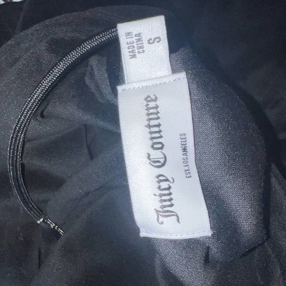 Black juicy couture big bling velour tracksuit set - Picture 3 of 5